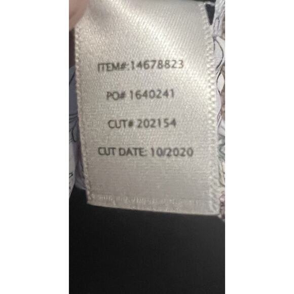 Torrid Womens Plus Size White Pink Floral Georgette Bow Tie Blouse, Size 1 (1X) - Picture 9 of 9